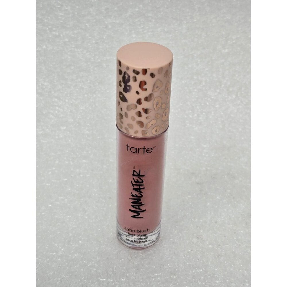 Tarte Maneater Satin Blush Cheek Plump Pink Beige Double Duty Beauty